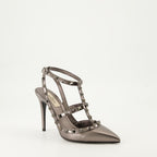 Pumps Rockstud Heels Valentino Garavani Silber Femme