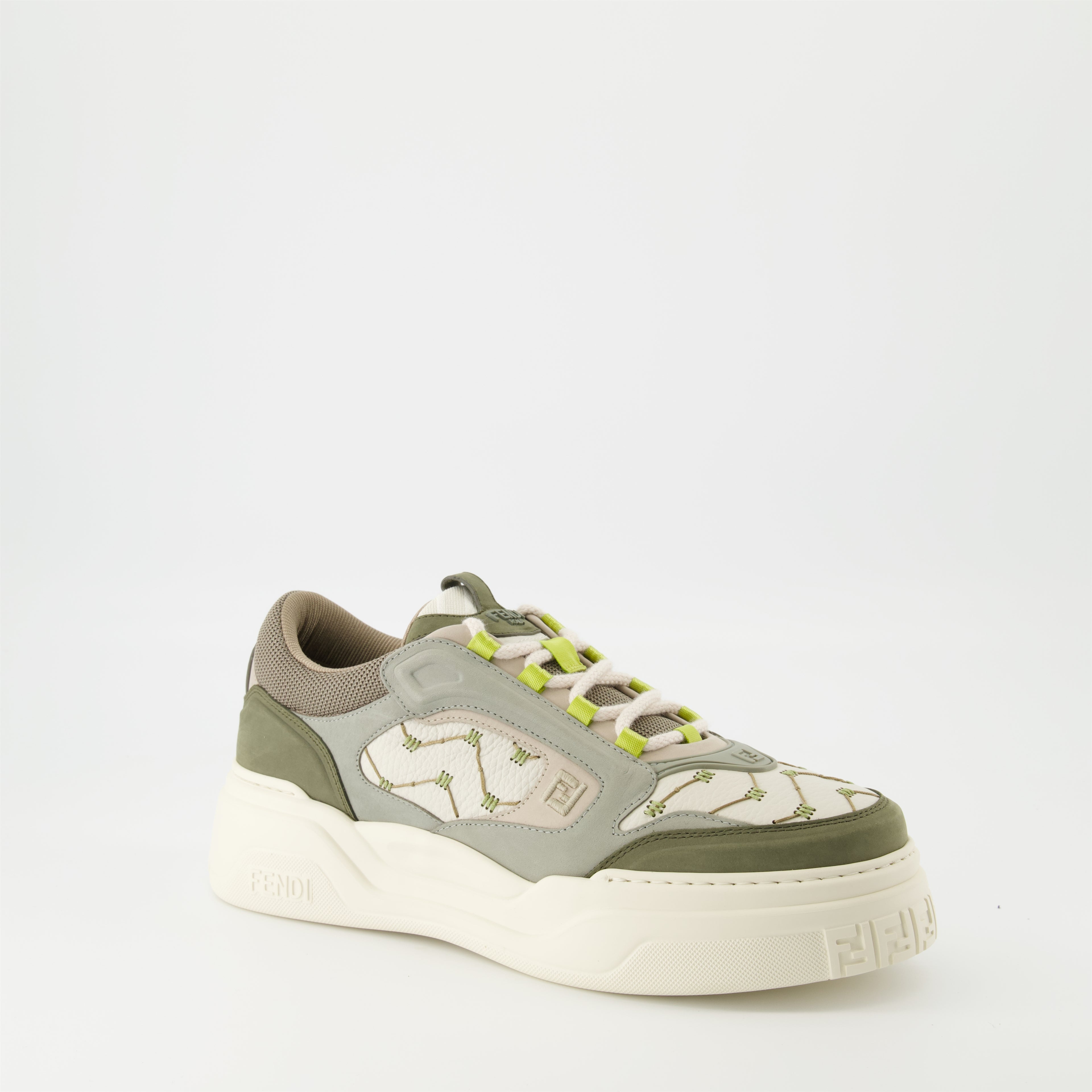 Sneakers Fendi Force Sneakers Fendi Khaki Homme