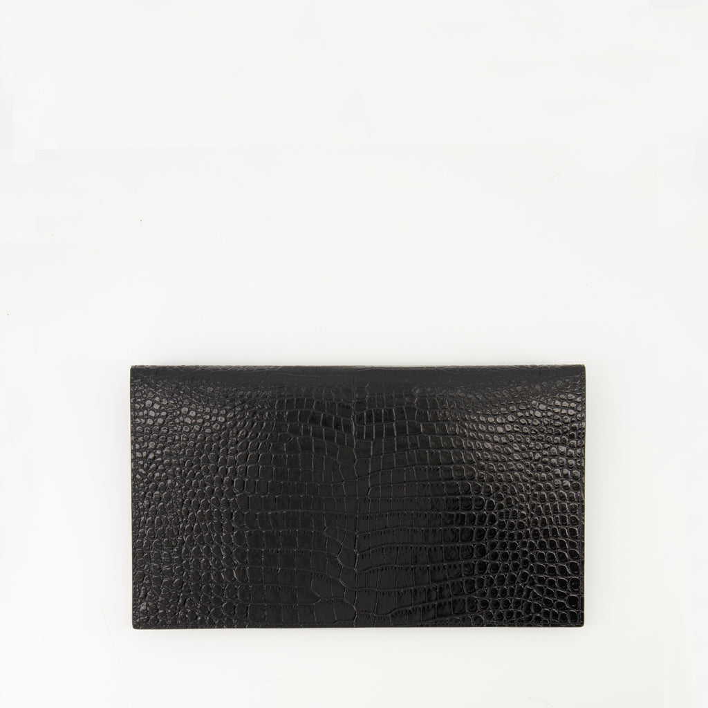 Pochettes Uptown Clutch Saint Laurent Noir Femme