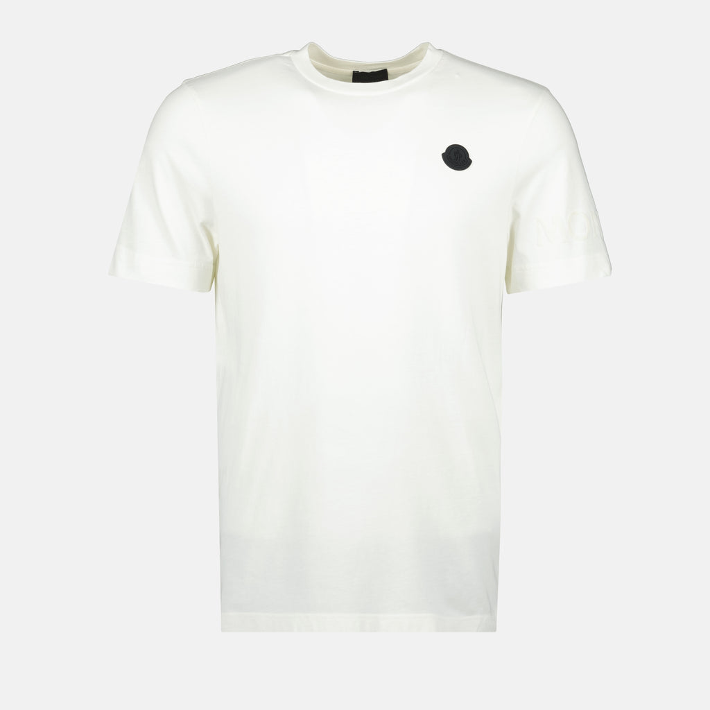Image of the Moncler branded men's logo T-shirt - Autumn-Winter 2025 - Front View