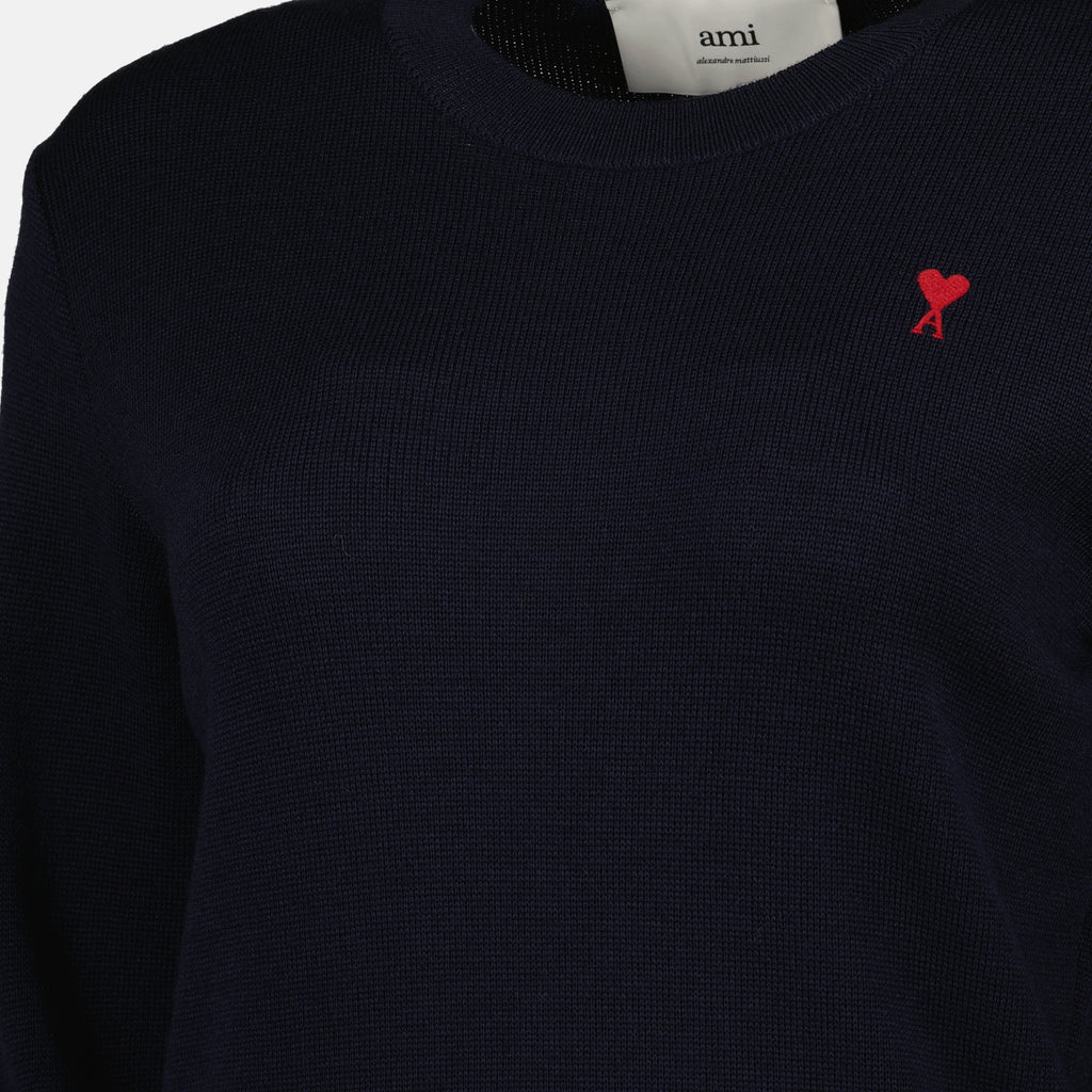 Image de l'article Pull Ami de coeur de la marque Ami PARIS pour Femme - Saison Automne-Hiver 2025 - Vue détaillée_3