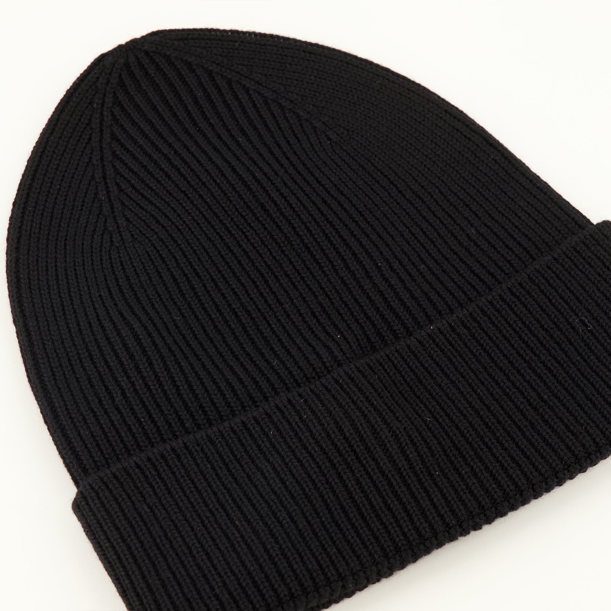 Chapeaux, casquettes et bonnets 검은색 양모 비니 Moncler Noir Homme