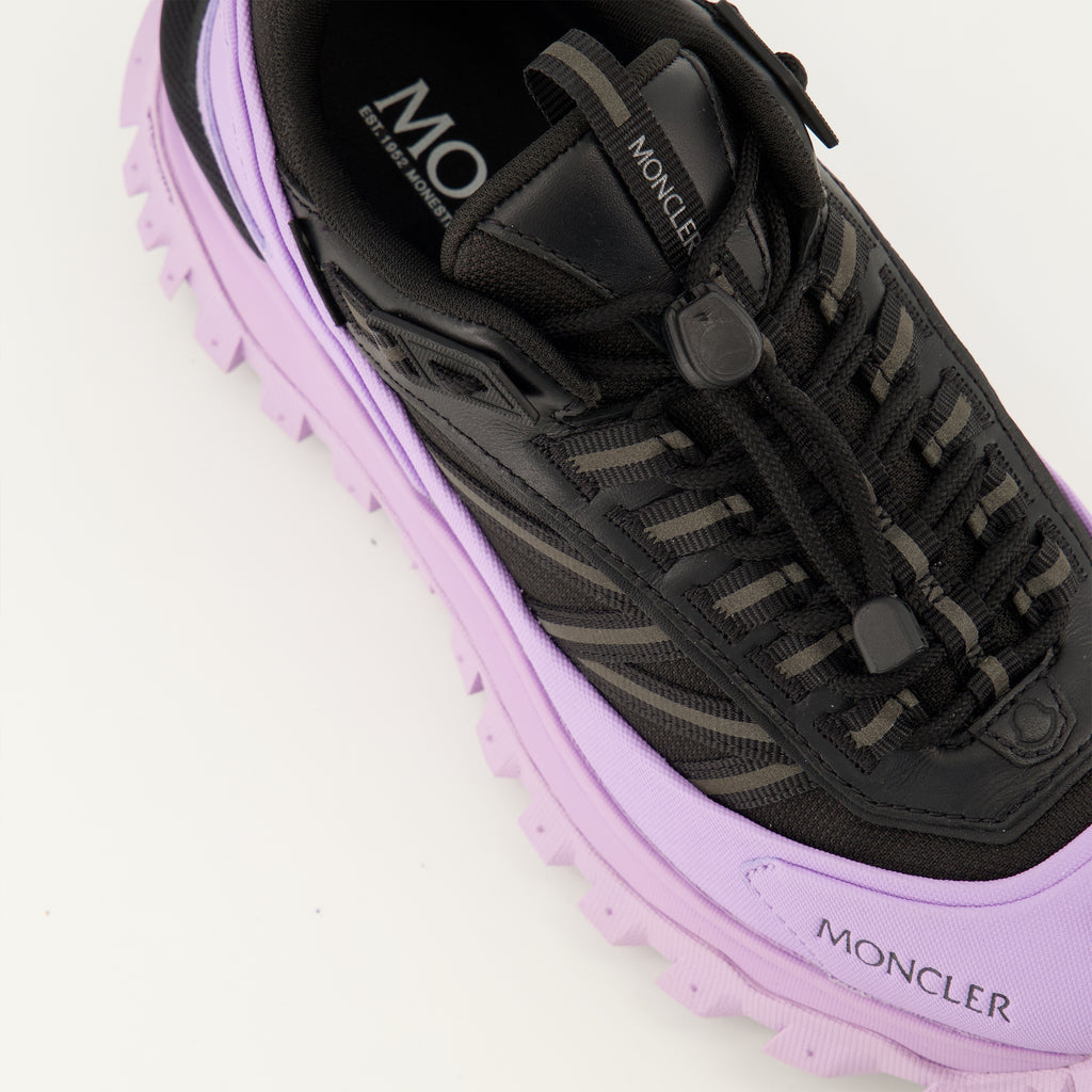 Baskets Trailgrip GTX Schwarz und Lila Sneakers Moncler Violet Femme