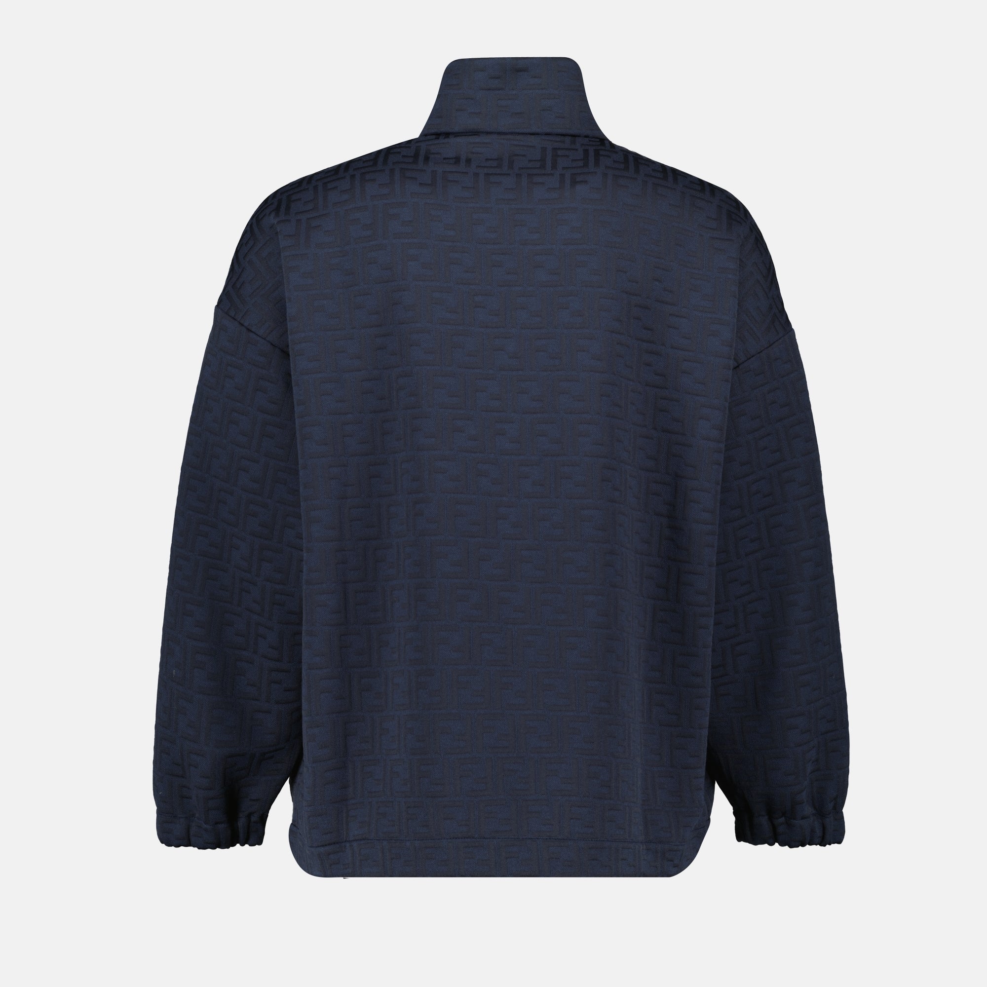 Giacche FF Monogram Jacket Fendi Blu scuro Homme