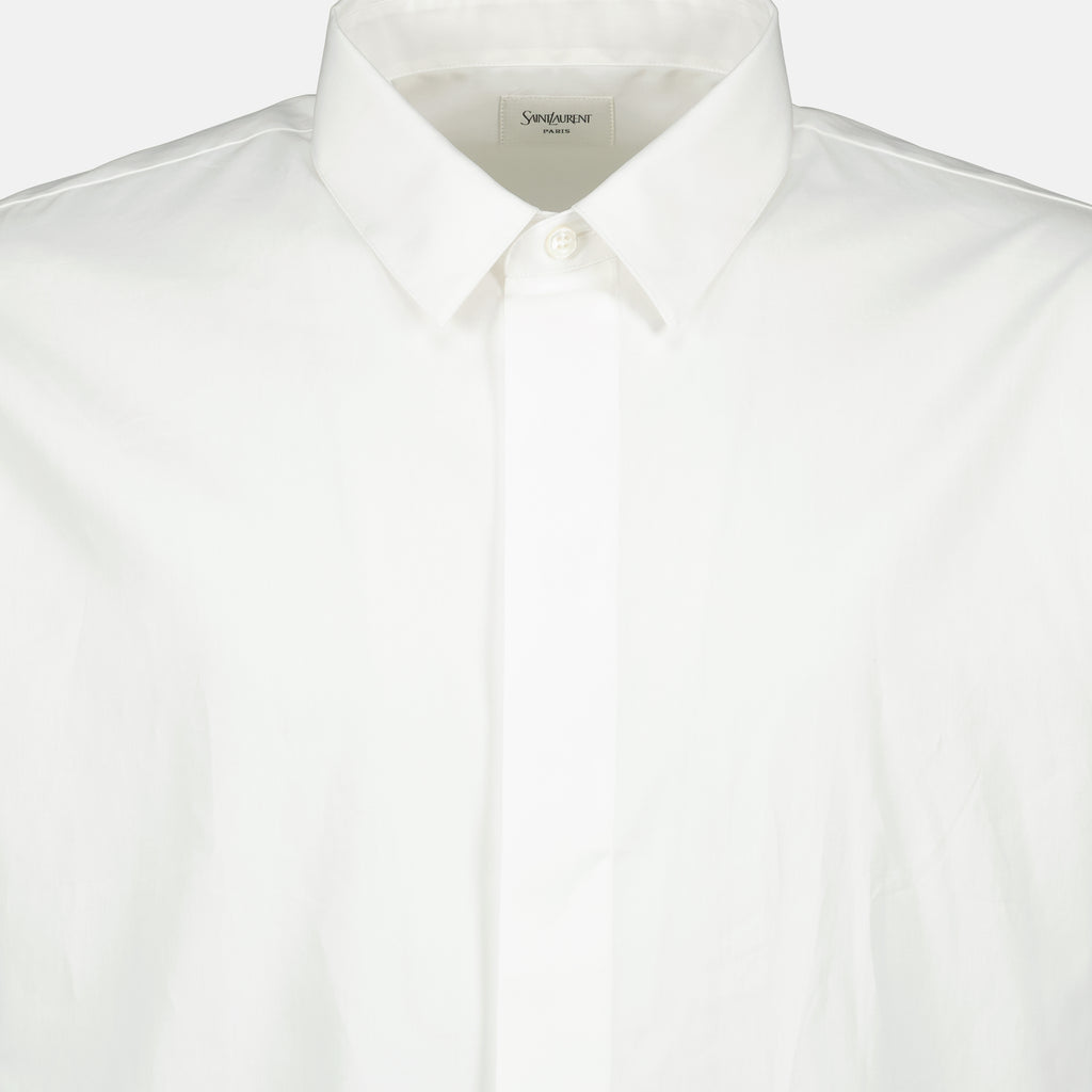 생 로랑 남성용 카산드르 셔츠 이미지 - 2025 가을-겨울 시즌 - 상세 보기_1