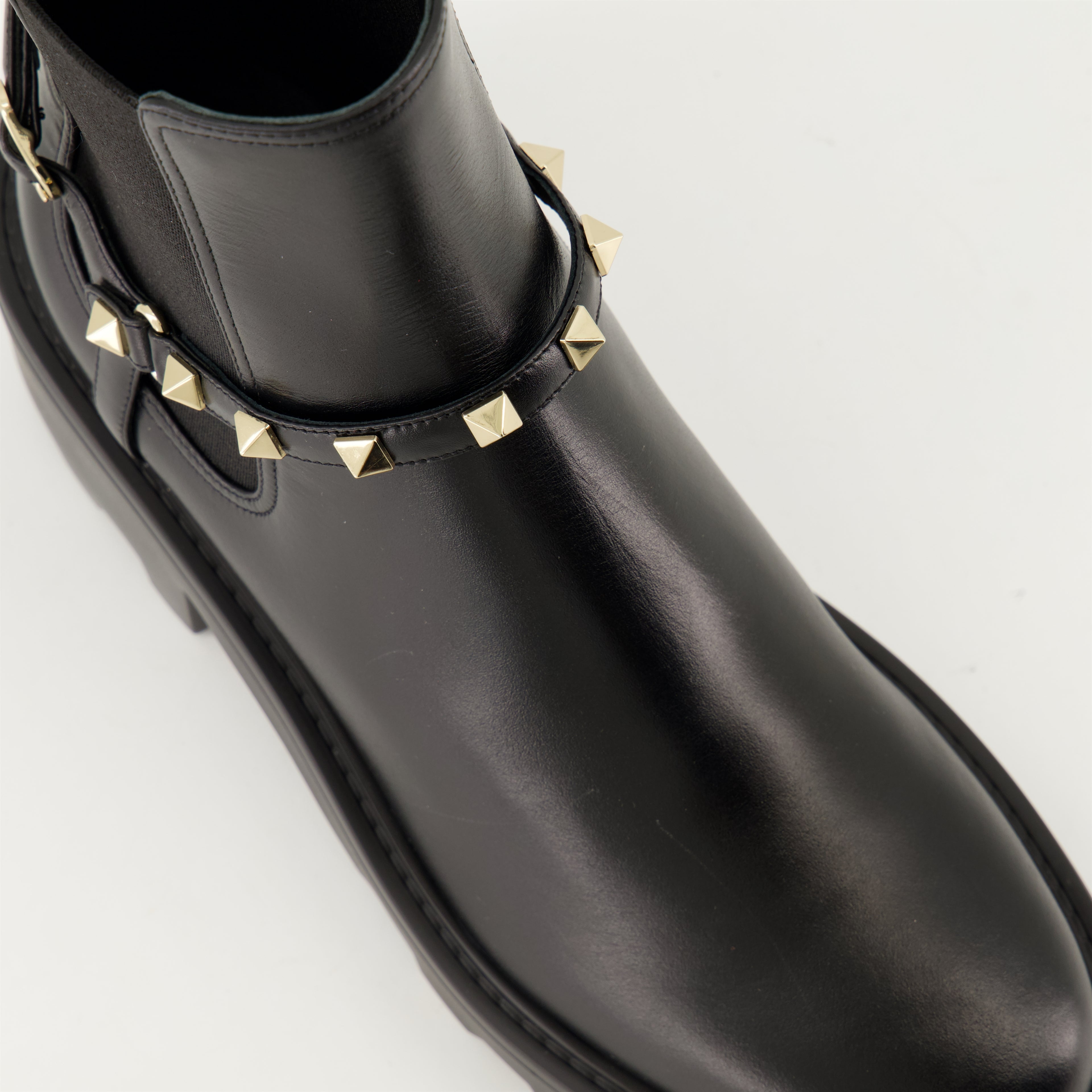 Bottines Bottines Rockstud Valentino Garavani Noir Femme