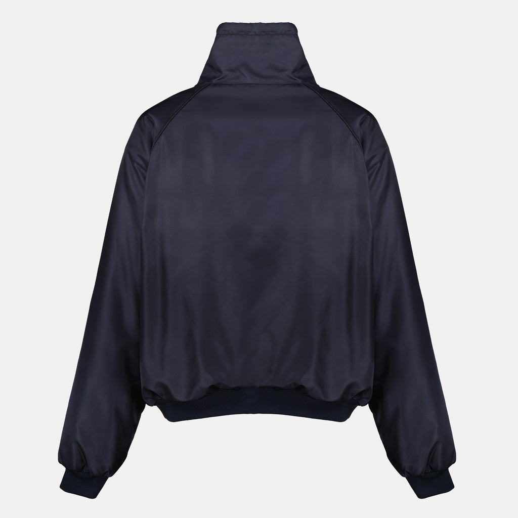 Vestes Blouson réversible bleu et gris Miu Miu Bleu foncé Femme