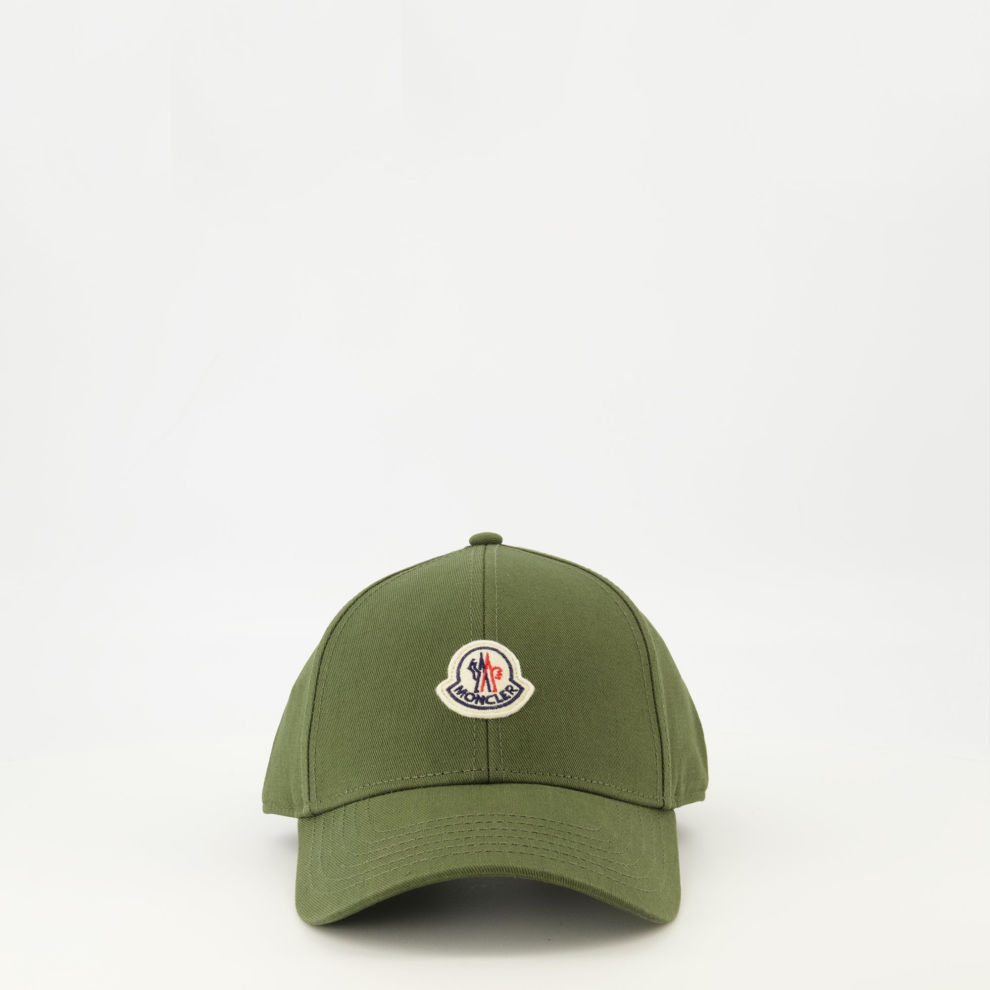 MONCLER ベースボールキャップ ロゴ ワッペン トリコロール カーキ 希少 カーキロゴキャップ Moncler - メンズ – myCompañero