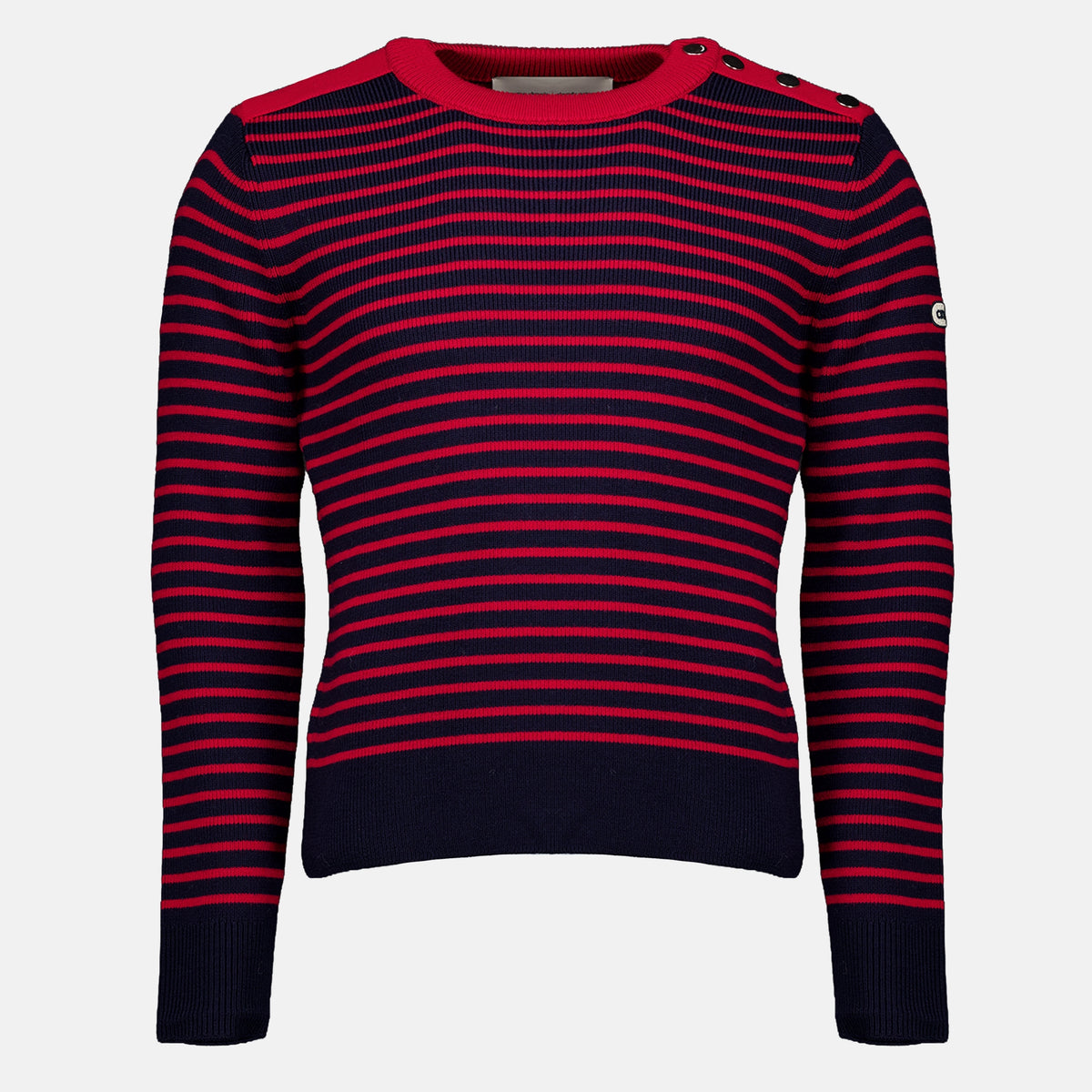 Sweatshirts Pull marinière rouge en laine Ami PARIS Rouge Unisexe