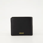 Kleine lederwaren Medusa Biggie Geldbörse Versace Schwarz Homme