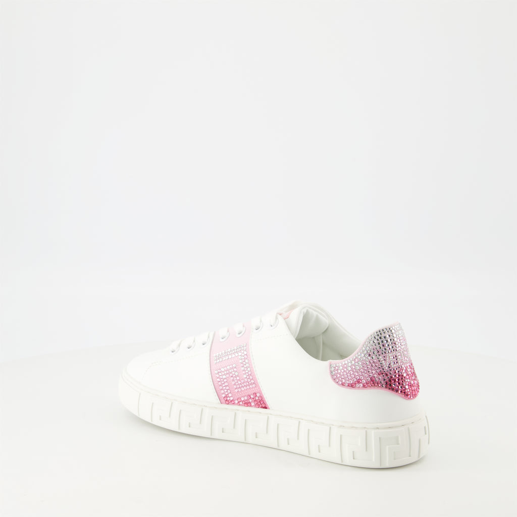 Sneakers Greca Crystal Sneakers Versace White Femme
