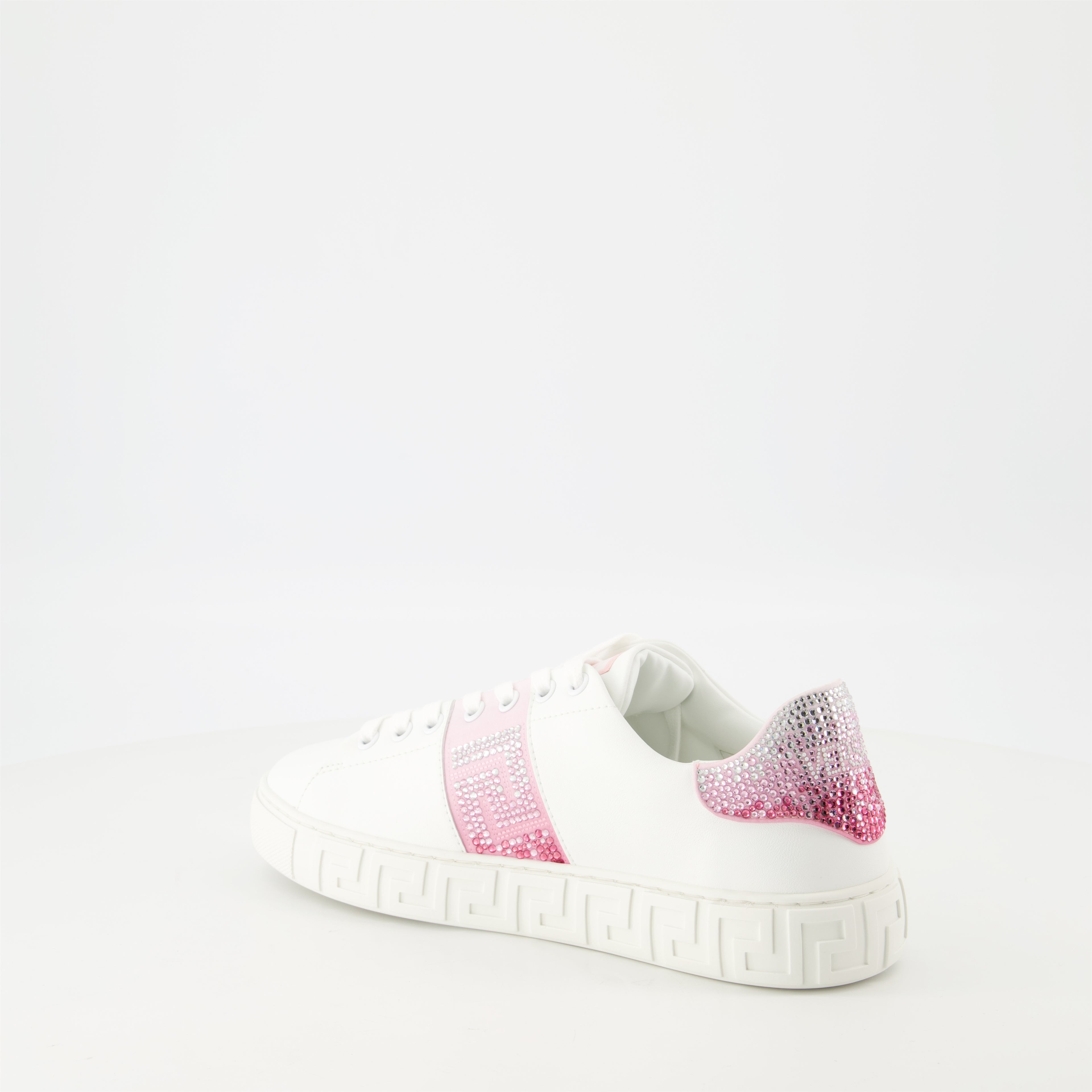 Sneakers Greca Crystal Sneakers Versace White Femme