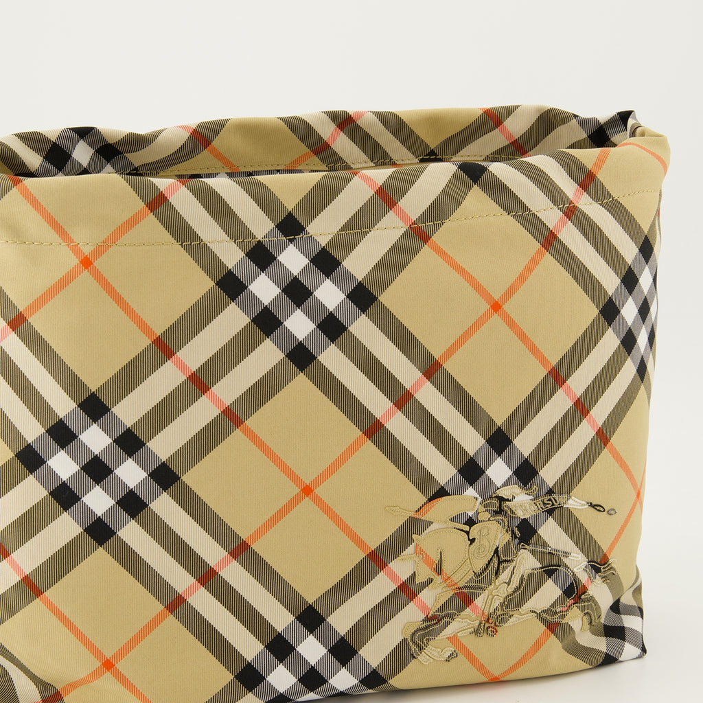 Bolsas pequenas Pochette à carreaux Burberry Bege Homme
