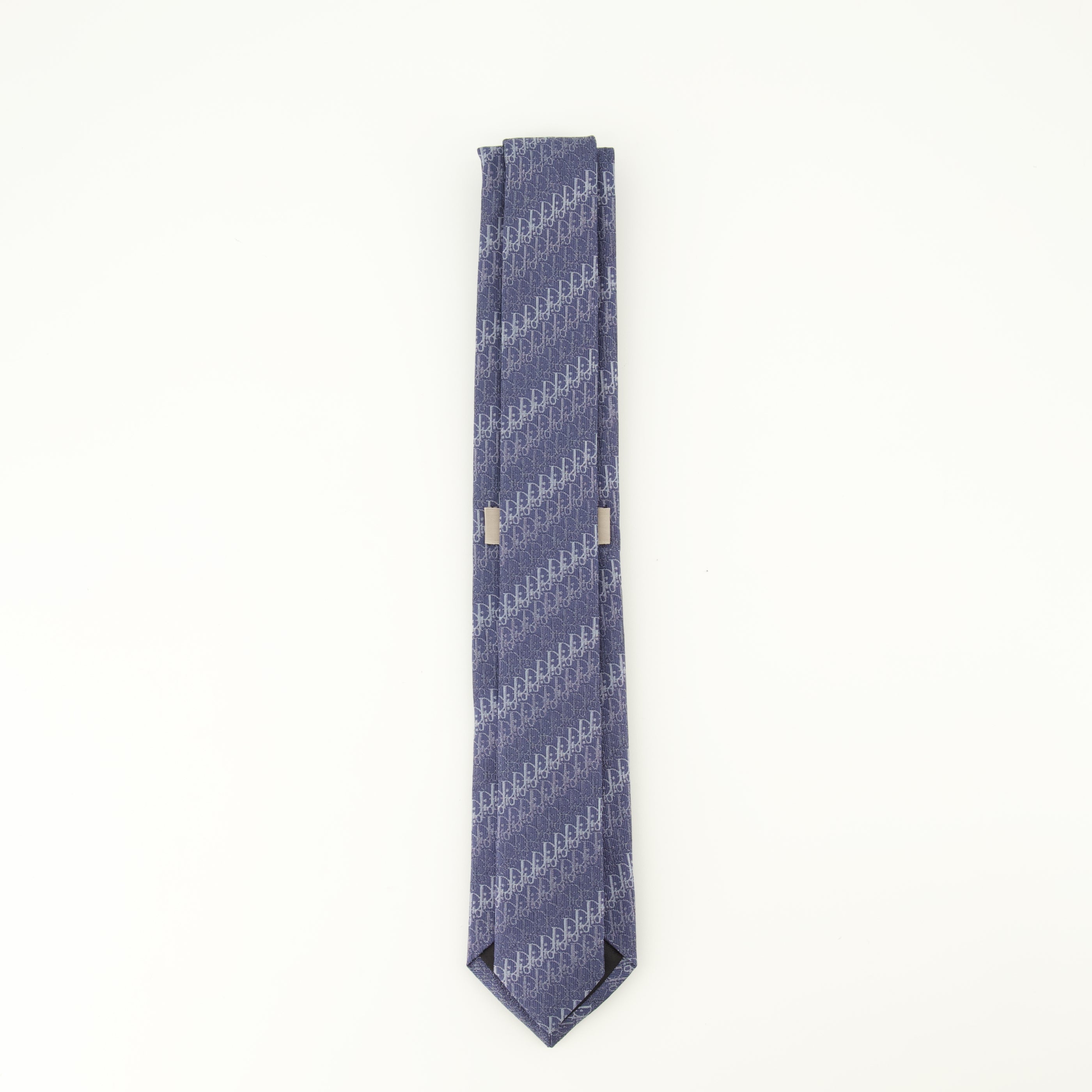 Écharpes, foulards et gants Corbata de seda azul Dior Oblique Dior Bleu foncé Homme