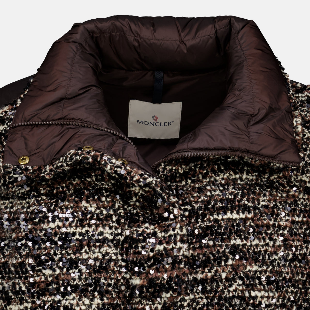 Manteaux 2-in-1 Poetique Daunenjacke mit Pailletten Moncler Marron Femme