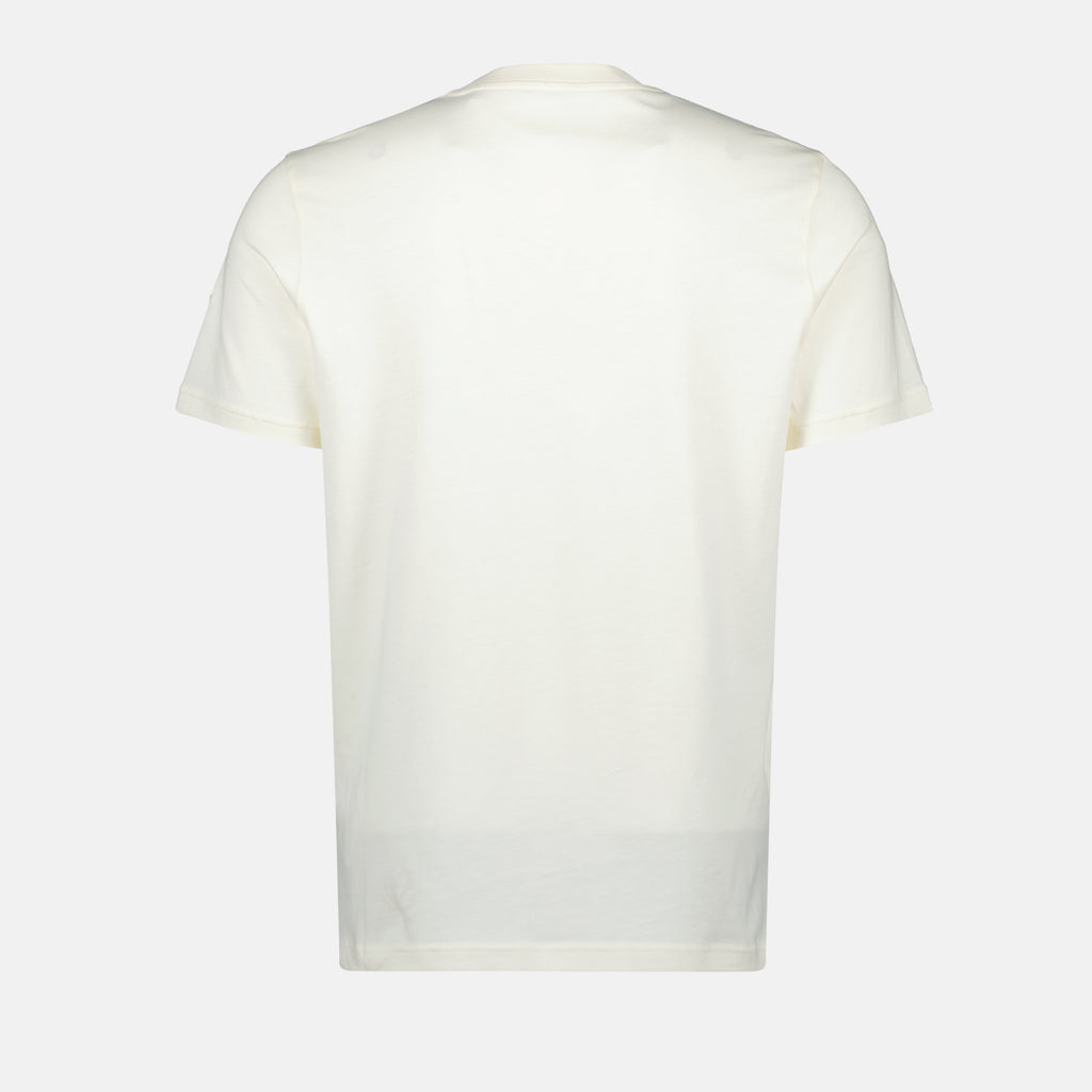 T-shirt T-shirt con logo ricamato Moncler Bianco Homme
