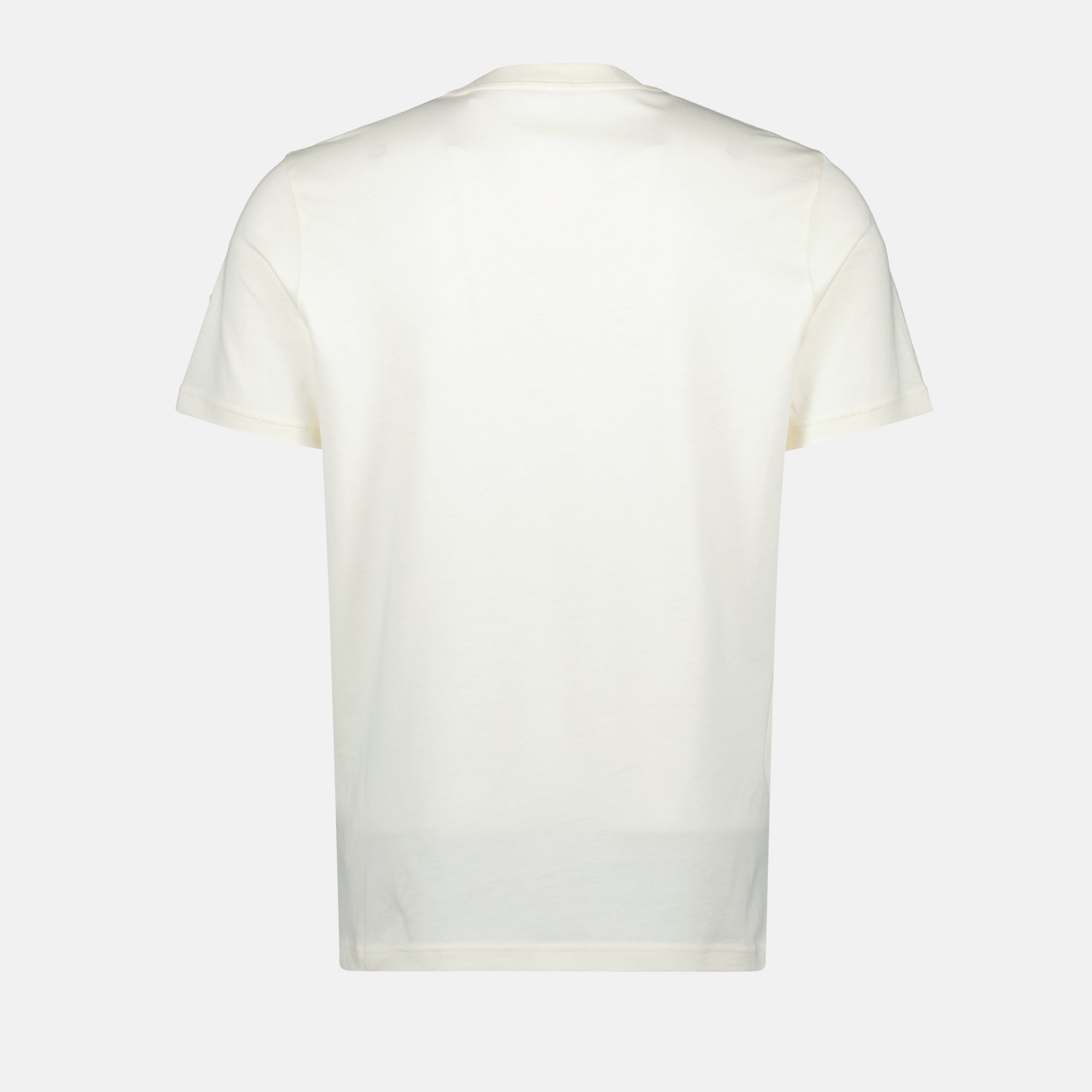 T-shirt T-shirt con logo ricamato Moncler Bianco Homme
