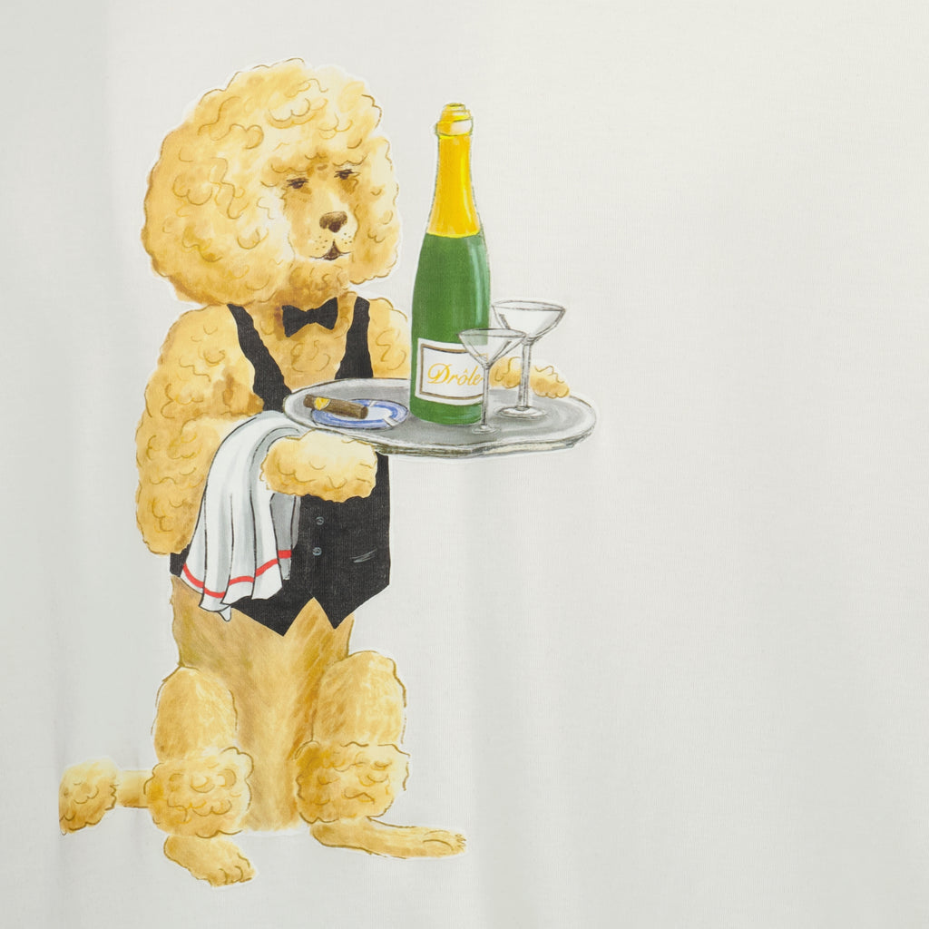 Bild des Poodle T-Shirts von Drole De Monsieur für Herren - Herbst-Winter 2025 - Detailansicht_3