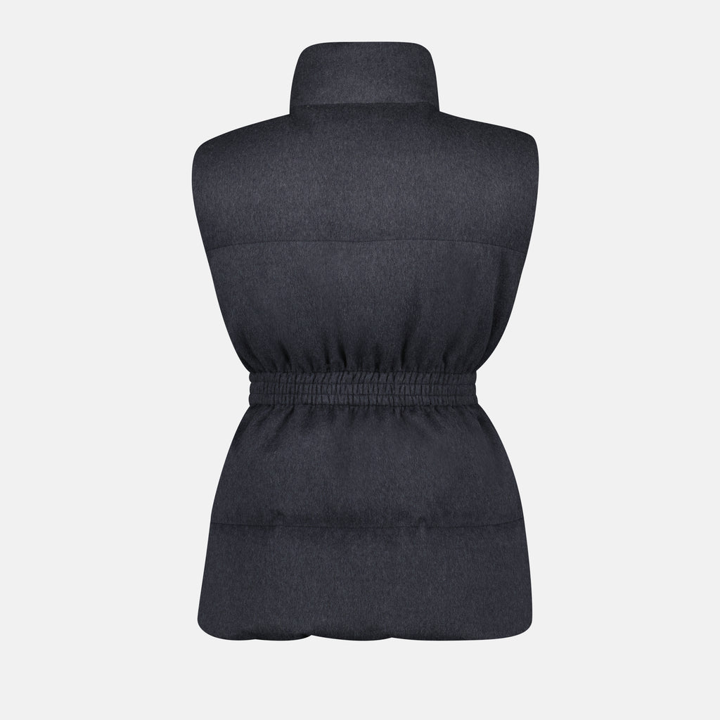 Vestes Doudoune sans manches Prada Gris Femme