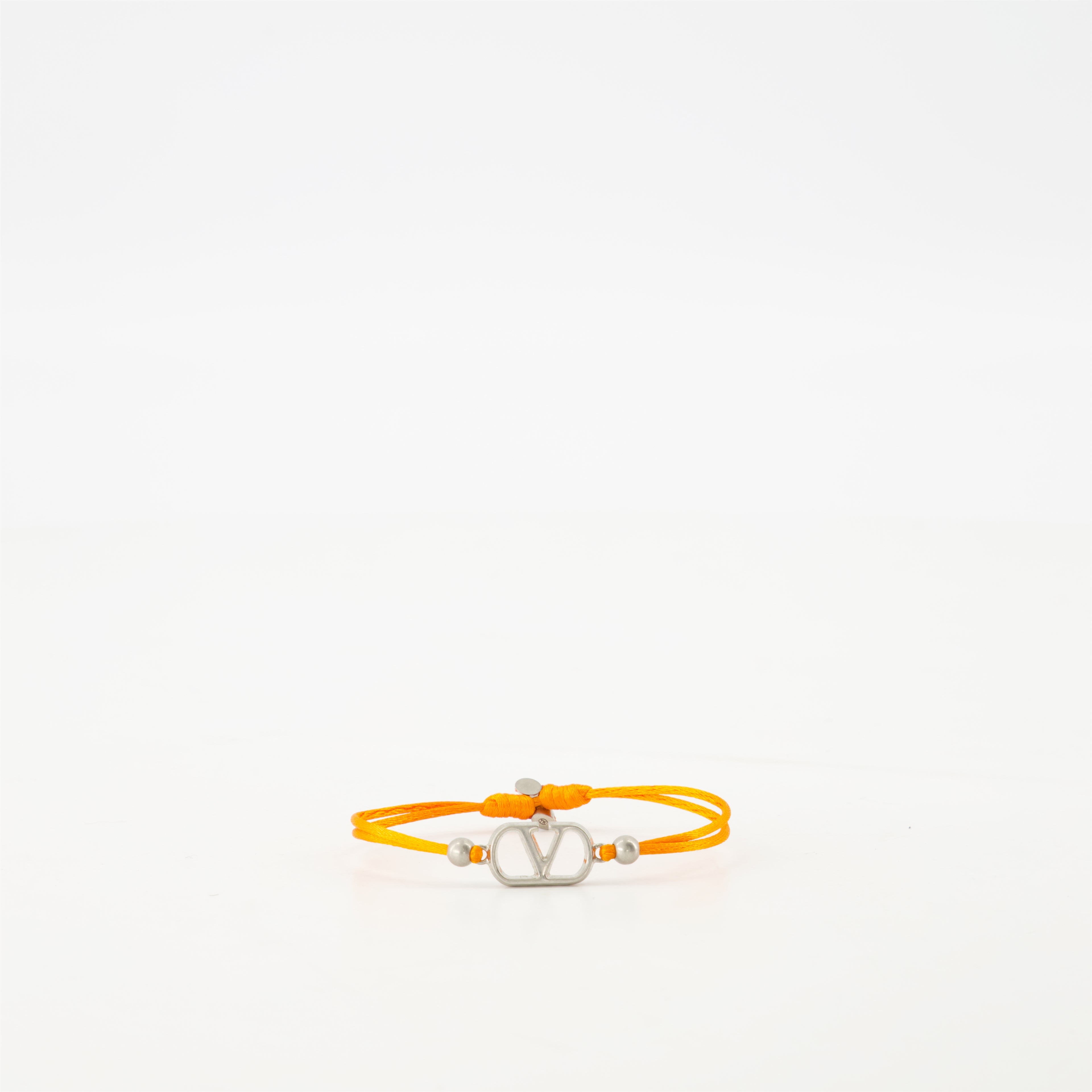 Jewelry VLogo cord bracelet Valentino Garavani Orange Homme