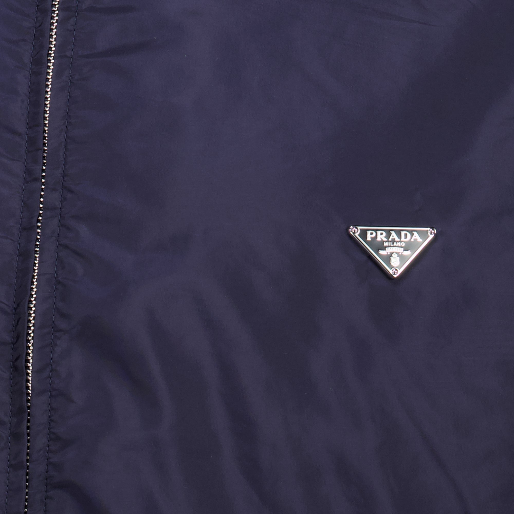 Chemises Chemise bleu marine en Re-Nylon Prada Bleu foncé Homme