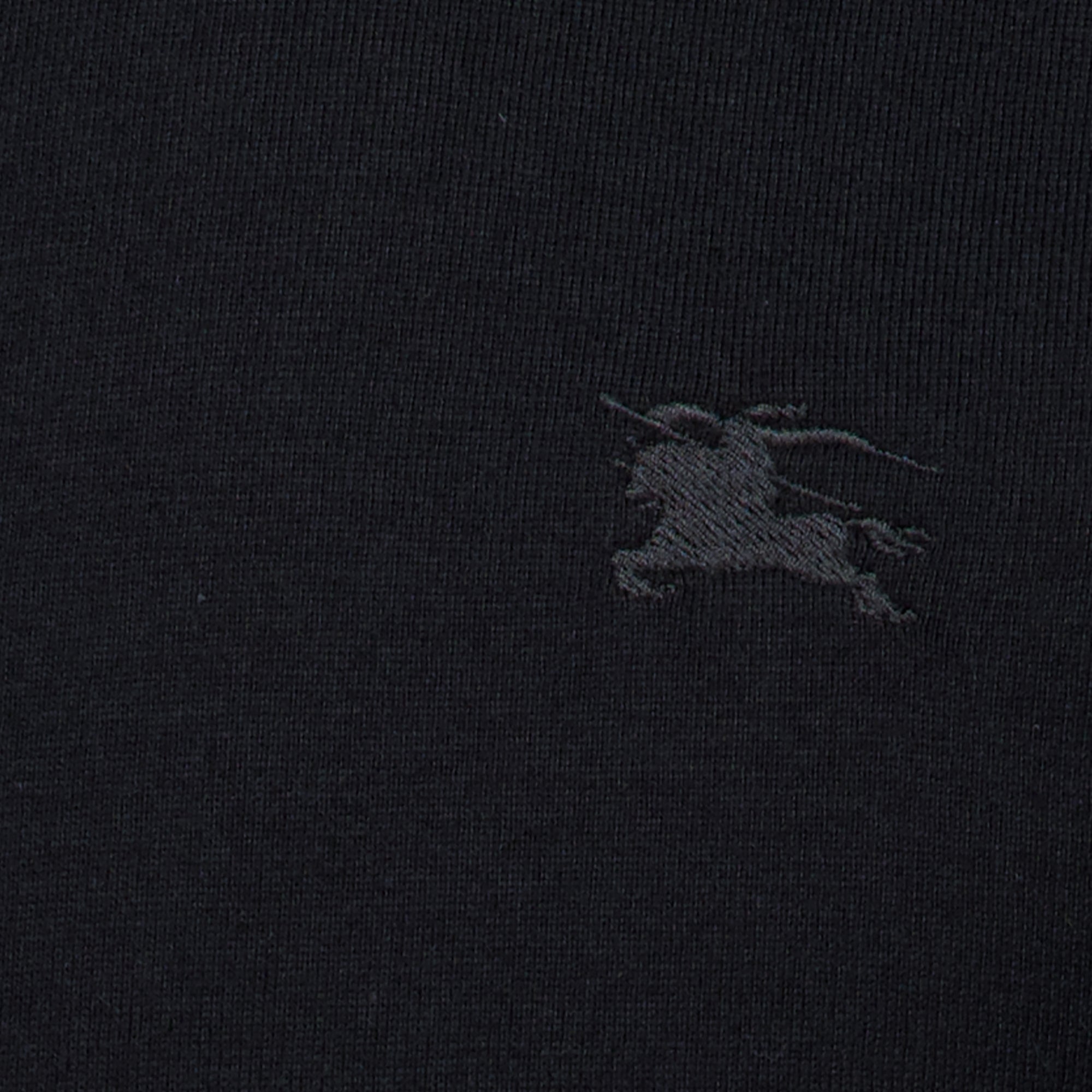 T-shirts 트리밍이 있는 블랙 티셔츠 Burberry Noir Homme