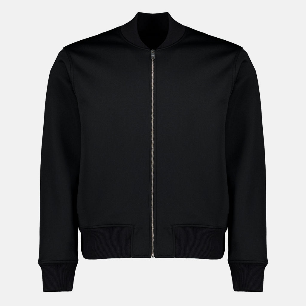 Vestes Casaco de Tecido Preto Prada Noir Homme