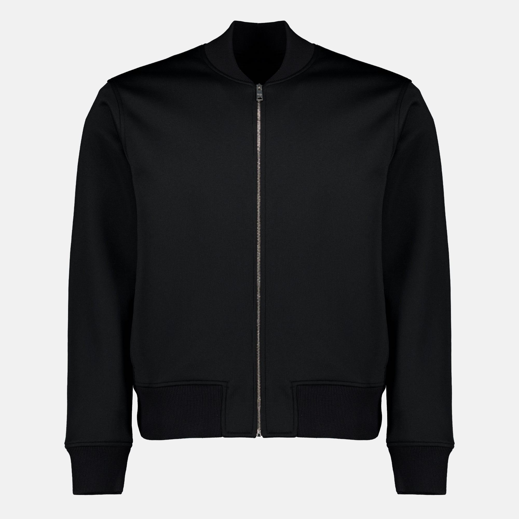 Vestes Blouson noir en tissu Prada Noir Homme