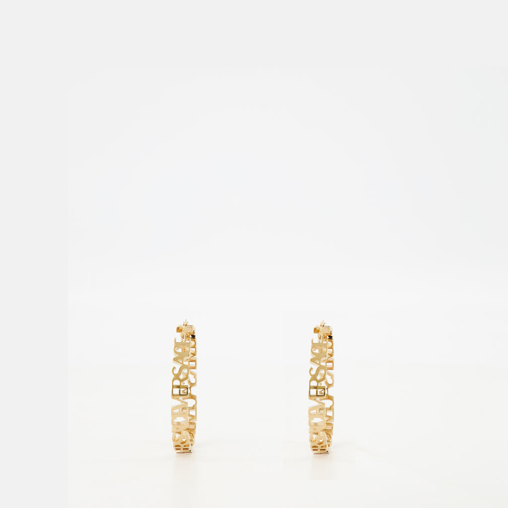 Jewelry Créoles à logo Versace Gold Femme