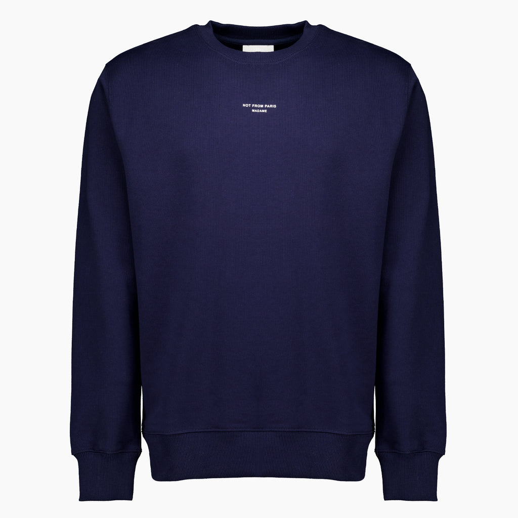 Sweatshirts Sweatshirt Slogan Azul Marinho Drole De Monsieur Bleu foncé Homme