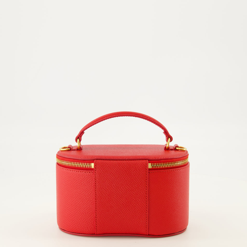 Pochettes Rote Leder-Vanity-Case Mini Bag Valentino Garavani Rouge Femme