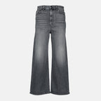 Imagen de los Jeans Delina de Khaite en denim gris para Mujer - Temporada Primavera-Verano 2026 - Vista Frontal
