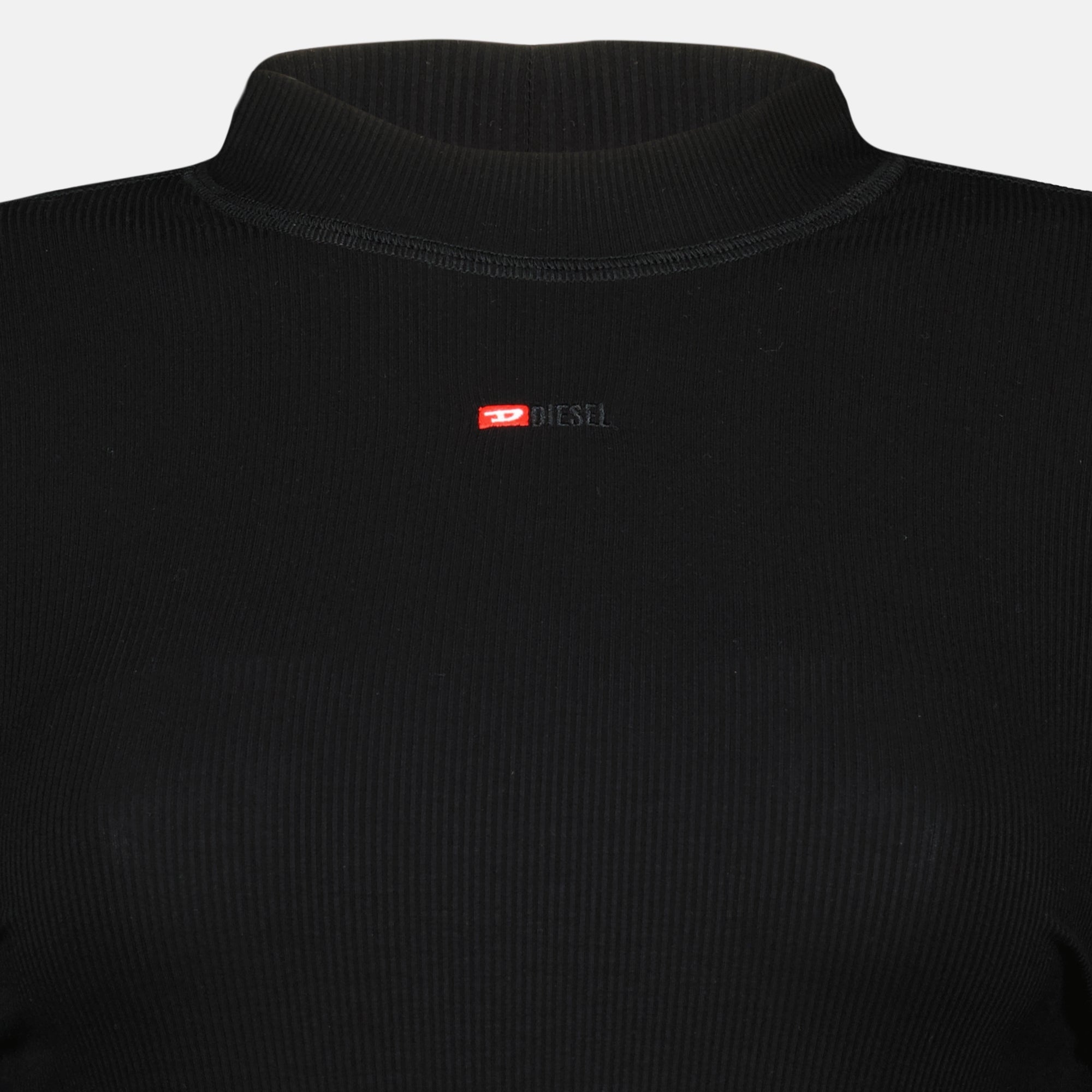 Tops Maglia Nera a Maniche Lunghe Diesel Noir Femme