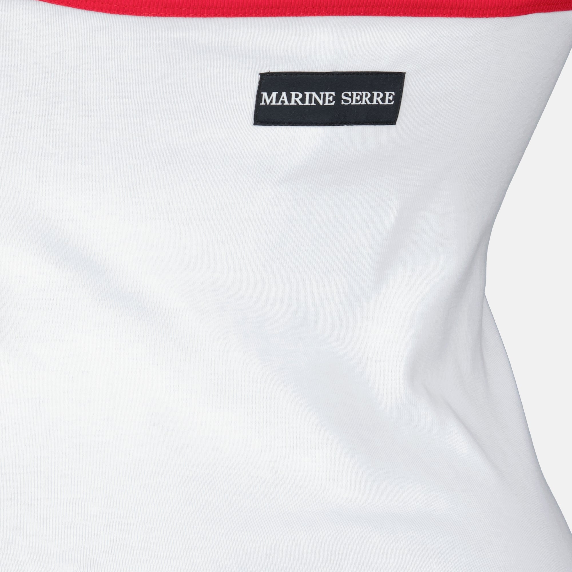 Tops Top Jersey Bianco Senza Schiena Marine Serre Blanc Femme