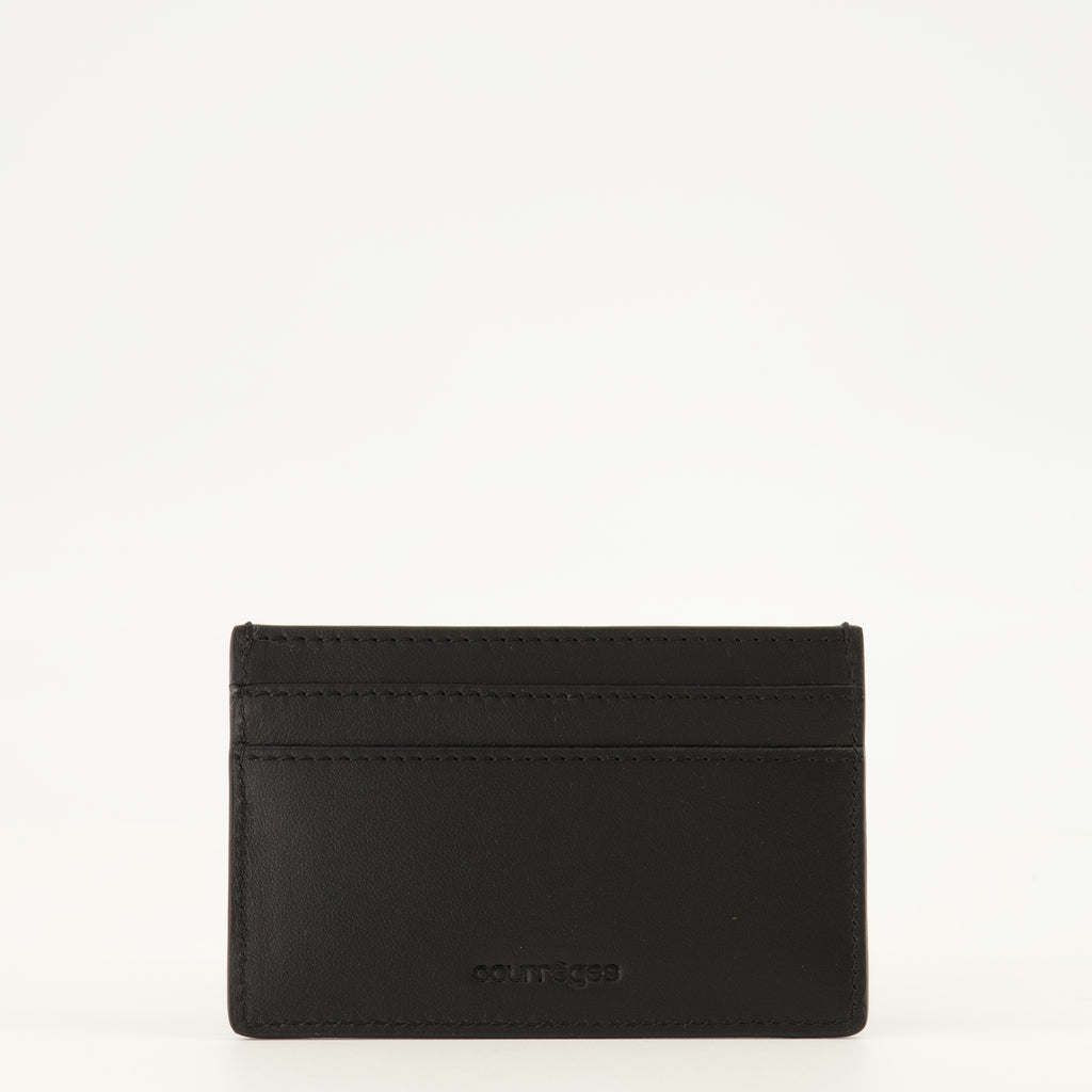Petite maroquinerie Porte-cartes AC en cuir noir Courrèges Noir Femme