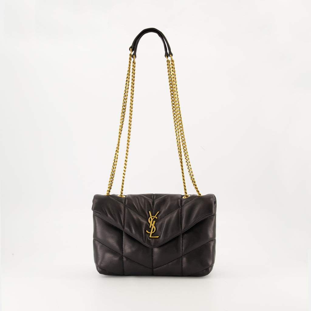 サン・ローランの女性用パファートイバッグの画像 - 2025年秋冬 - 正面ビュー