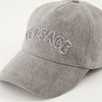 Chapeaux, casquettes et bonnets Casque en denim Versace Gris Homme