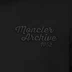 T-shirt T-Shirt con Logo Ricamato Moncler Nero Homme