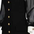 Vestidos Mini vestido preto sem alças Versace Preto Femme