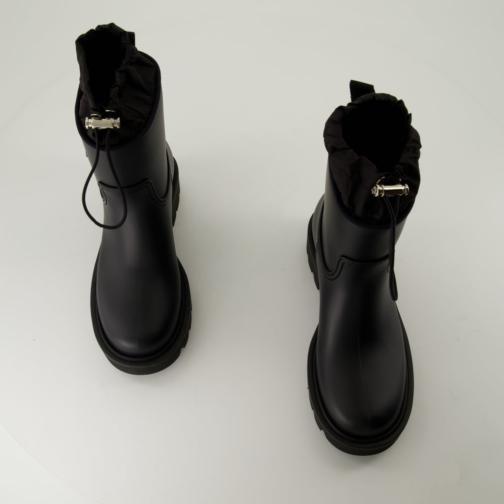 Stiefeletten Mini Bottes Kickstream de pluie Moncler Schwarz Femme