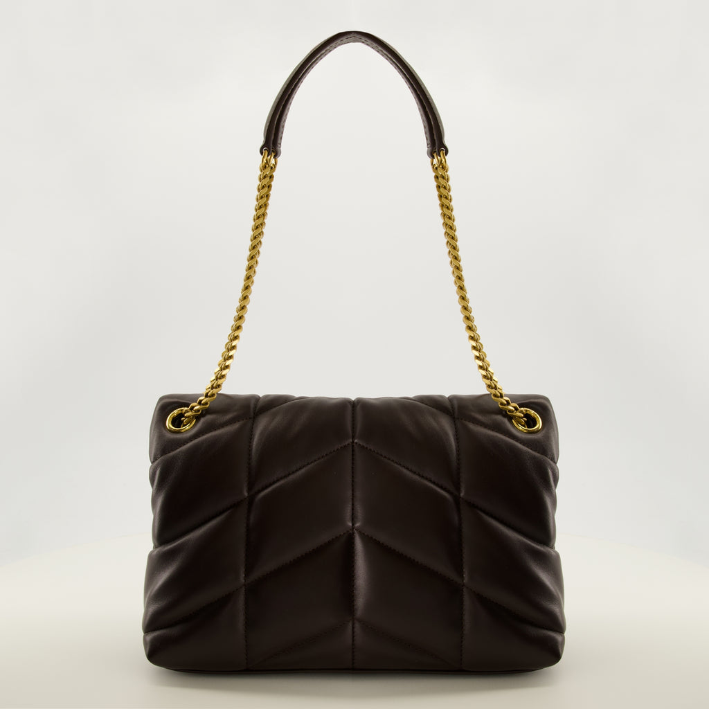 Sacs à main et épaule Piccola Borsa Puffer Marrone Saint Laurent Marron Femme