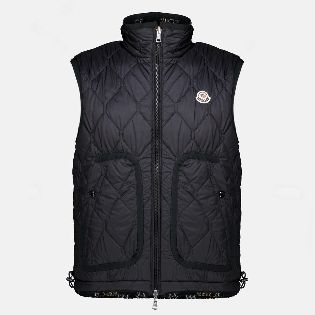Vestes 리버시블 테디 민소매 재킷 Moncler Noir Homme