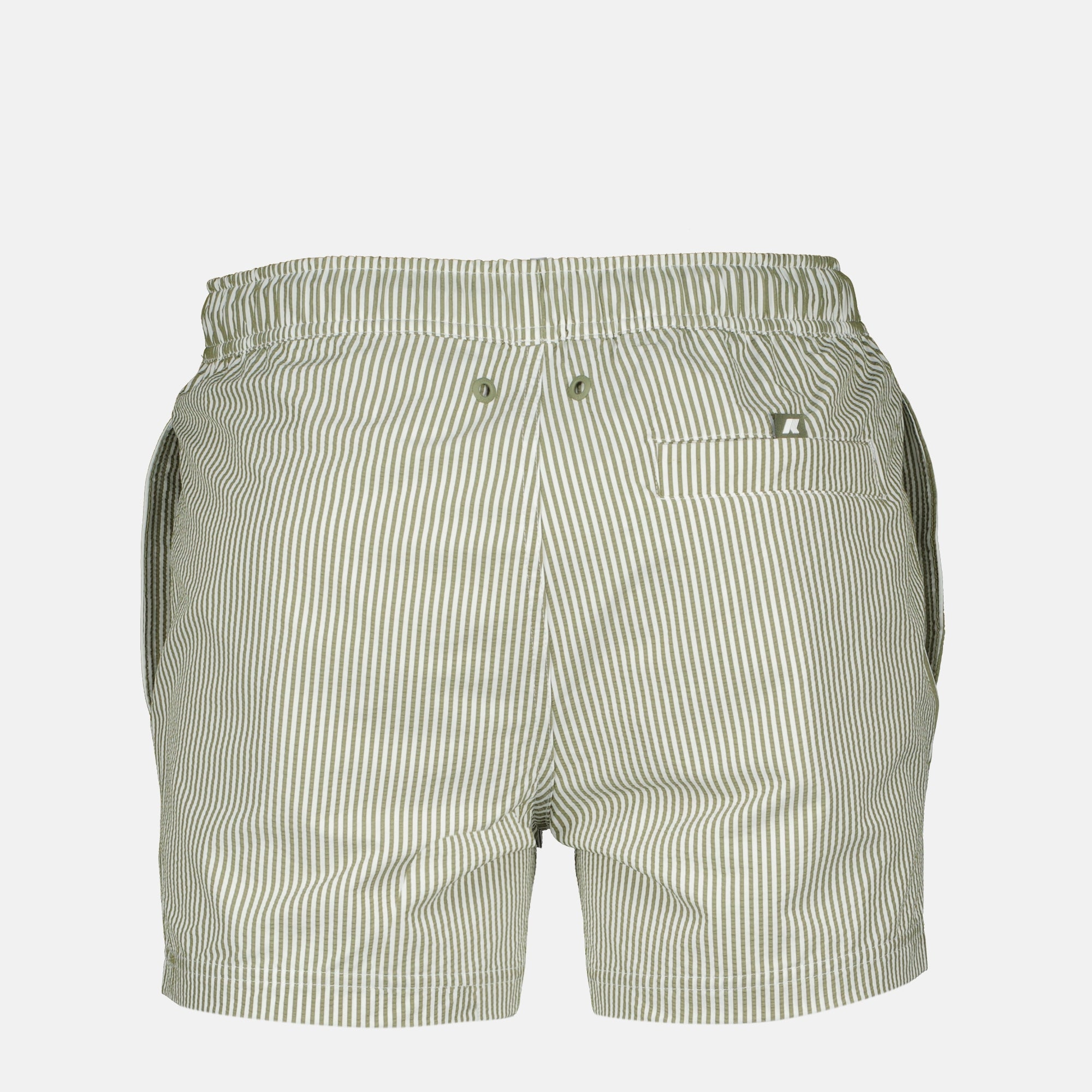 Image de l'article Maillot de bain Hazel Mid rayé de la marque K-Way pour Homme - Saison Printemps-Été 2025 - Vue de Dos