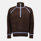 Imagen del suéter Le Camionneur de Drole De Monsieur para Hombre - Temporada Otoño-Invierno 2025 - Vista Frontal