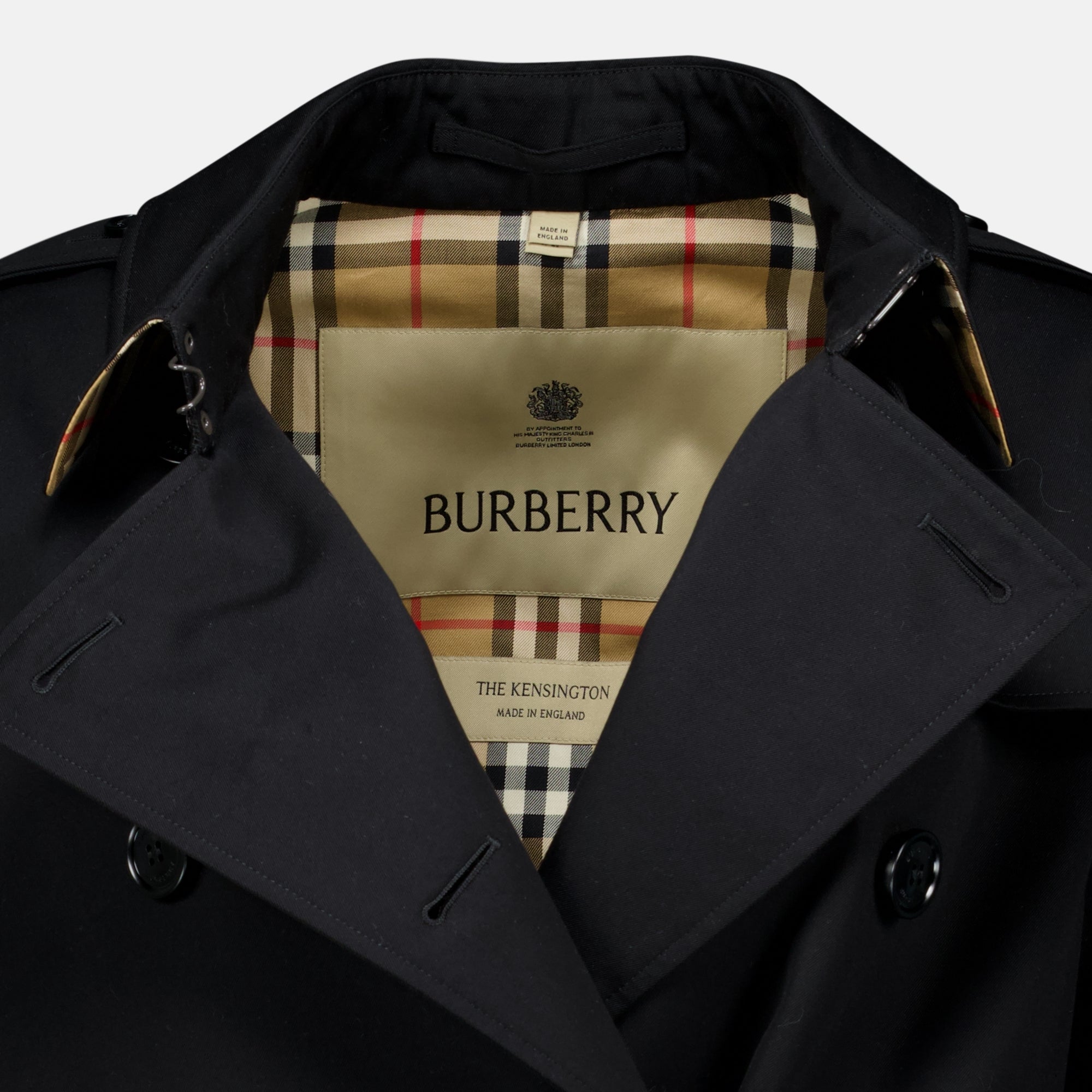 Manteaux Heritage Long Black Trench Burberry Noir Femme