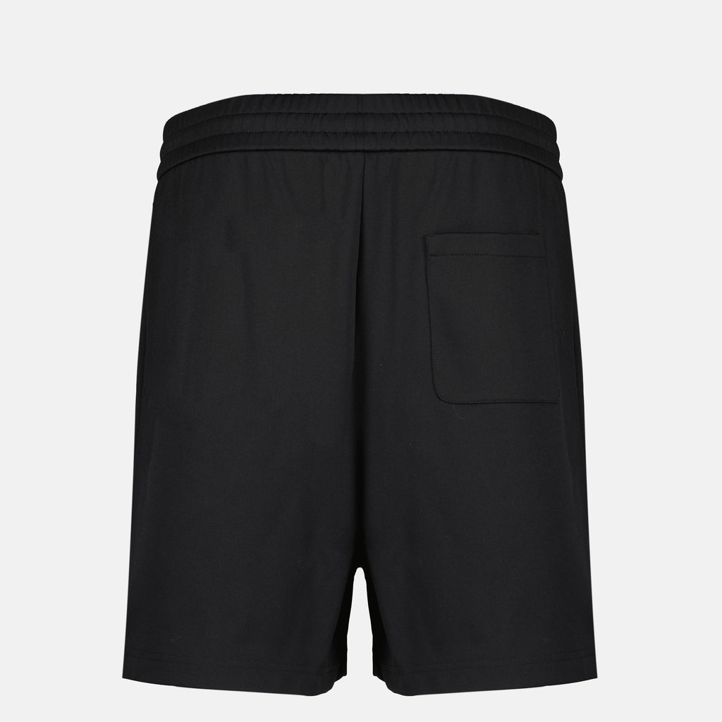 フェンディブランドのメンズ用ブラックコットンショートパンツの画像 - 2026年春夏シーズン - 後面ビュー