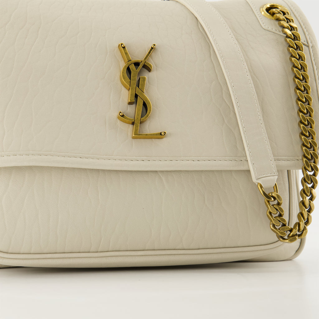 Handbags and shoulder bags Niki Leather Bag Saint Laurent White Femme