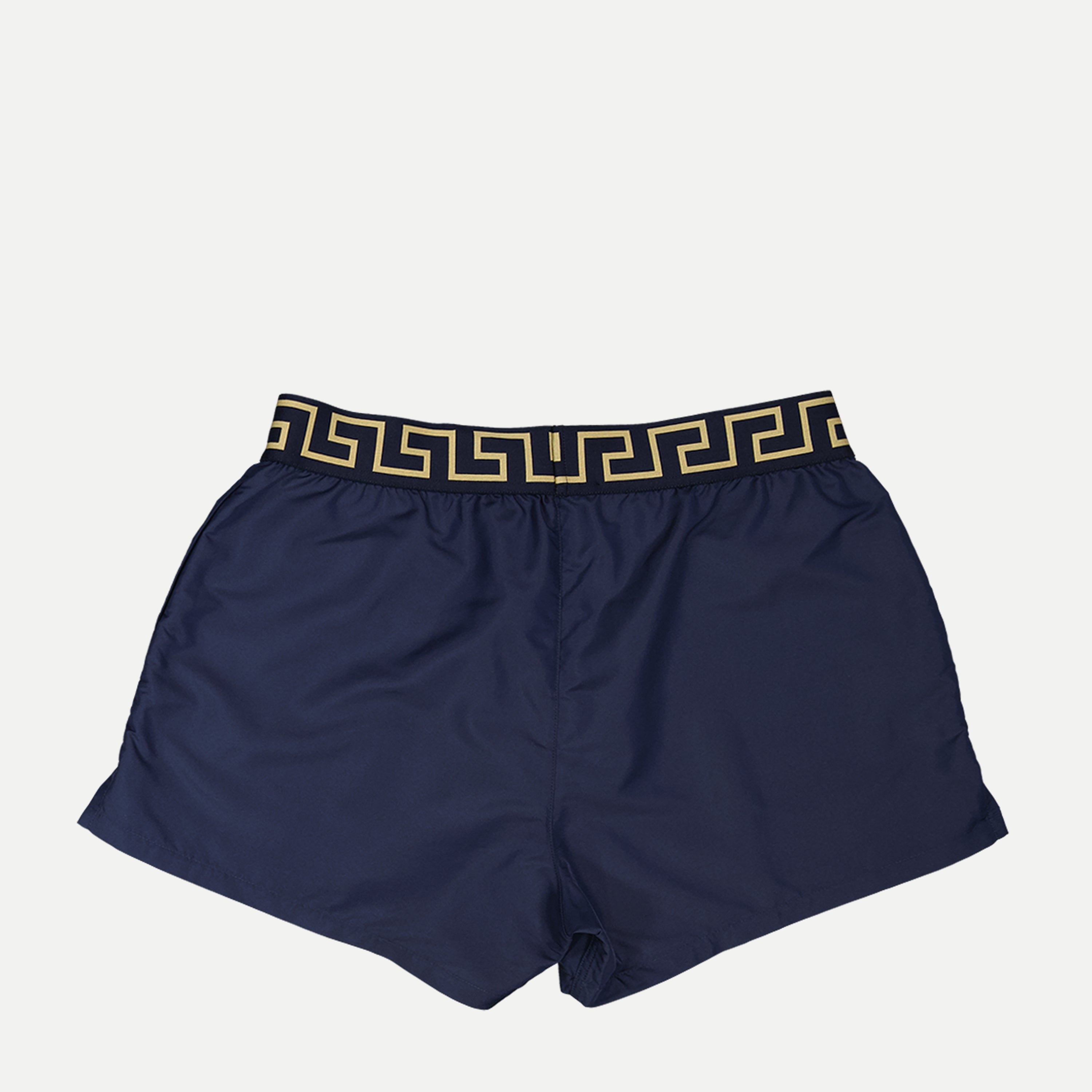 Beachwear Greca Swim Shorts Versace Blue Homme