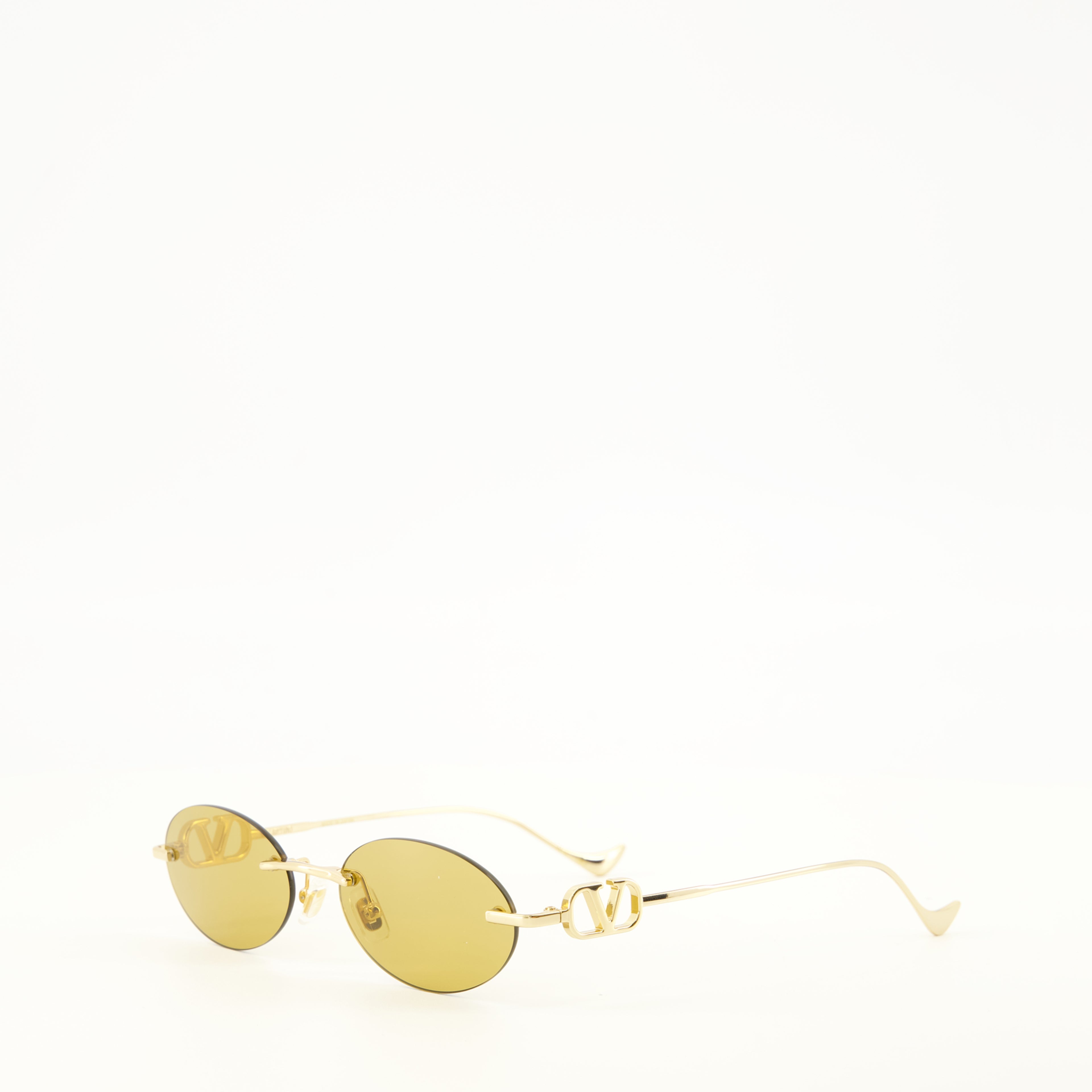 Lunettes Geometric Metal Glasses Valentino Garavani Doré Femme