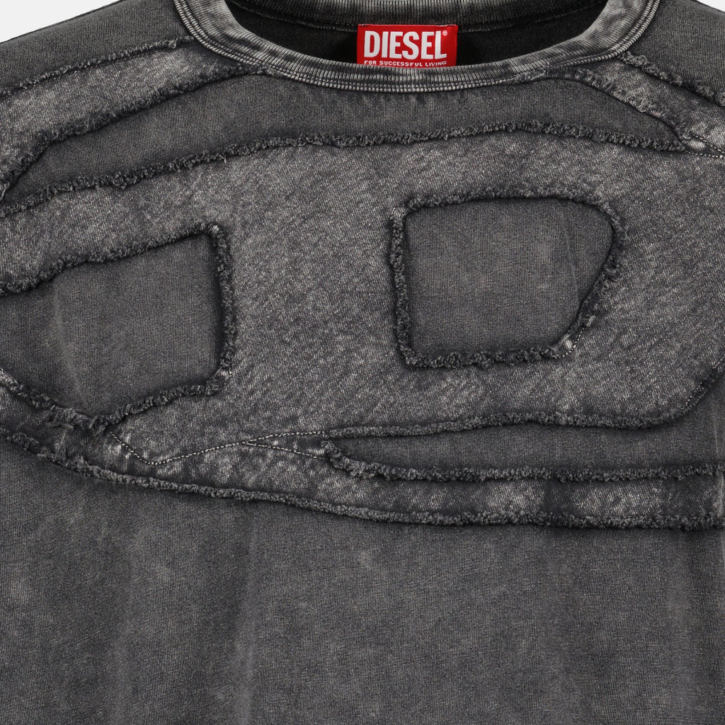Imagen del artículo camiseta oversized T-Boxt-Den gris de la marca Diesel para Hombre - Temporada Primavera-Verano 2026 - Vista Detallada_1
